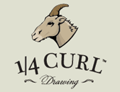 1/4 Curl Drawing