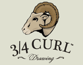3/4 Curl Drawing